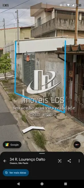 Foto 1 de Terreno / Lote à venda, 250m2 em Vila Yolanda, Osasco - SP