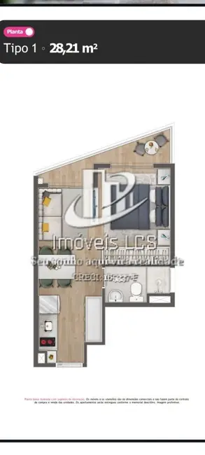 Apartamento à venda, 24m2 em Vila Buarque, São Paulo - SP - imagem 6 Foto 6 de Apartamento à venda, 24m2 em Vila Buarque, São Paulo - SP