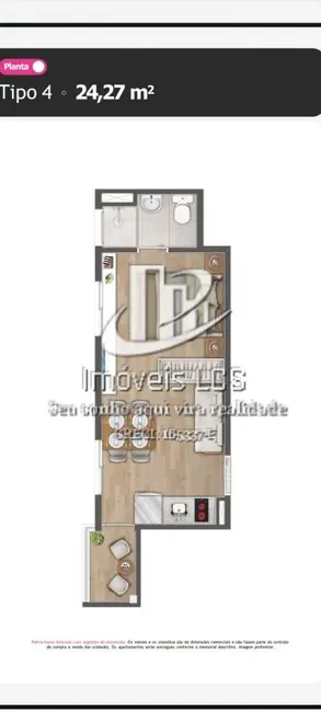 Apartamento à venda, 24m2 em Vila Buarque, São Paulo - SP - imagem 8 Foto 8 de Apartamento à venda, 24m2 em Vila Buarque, São Paulo - SP