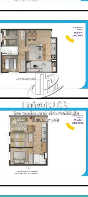 Foto 2 de Apartamento com 2 quartos à venda, 35m2 em Vila Guaca, São Paulo - SP