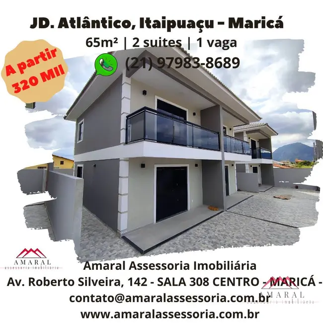 Foto 1 de Casa à venda, 65m2 em Jardim Atlântico Leste (Itaipuaçu), Marica - RJ