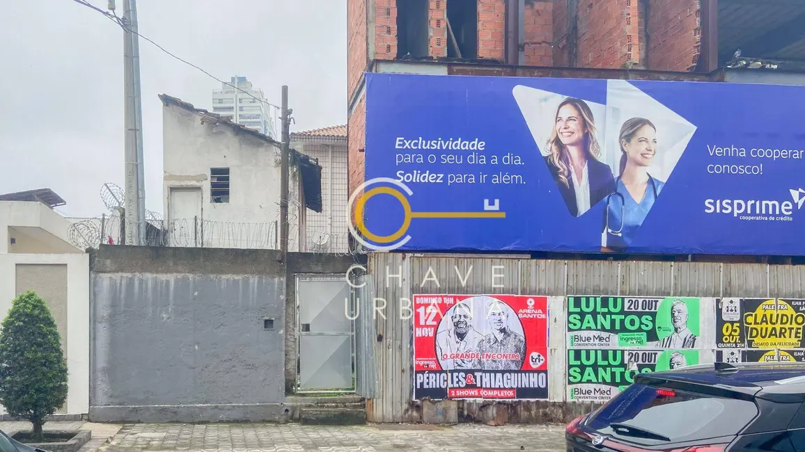 Foto 9 de Terreno / Lote para alugar, 383m2 em Aparecida, Santos - SP