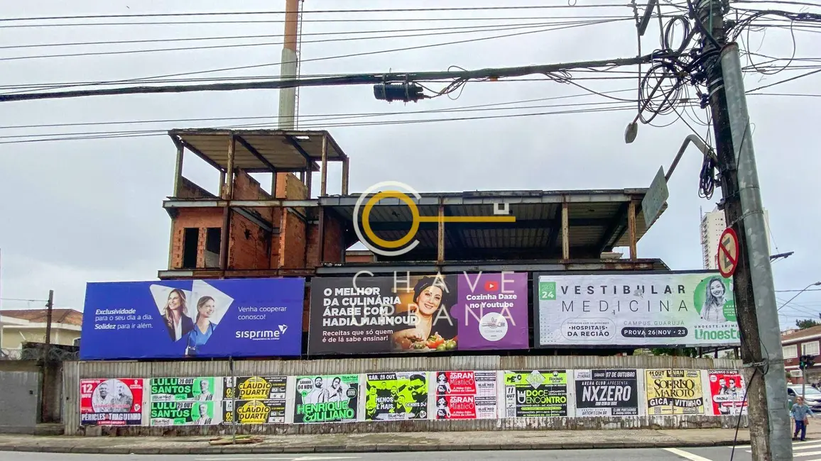 Foto 3 de Terreno / Lote para alugar, 383m2 em Aparecida, Santos - SP