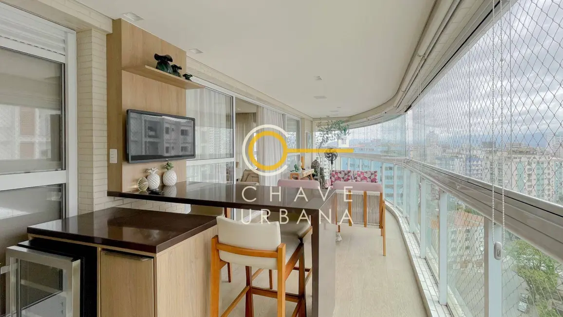 Foto 4 de Apartamento com 4 quartos à venda, 220m2 em Ponta da Praia, Santos - SP