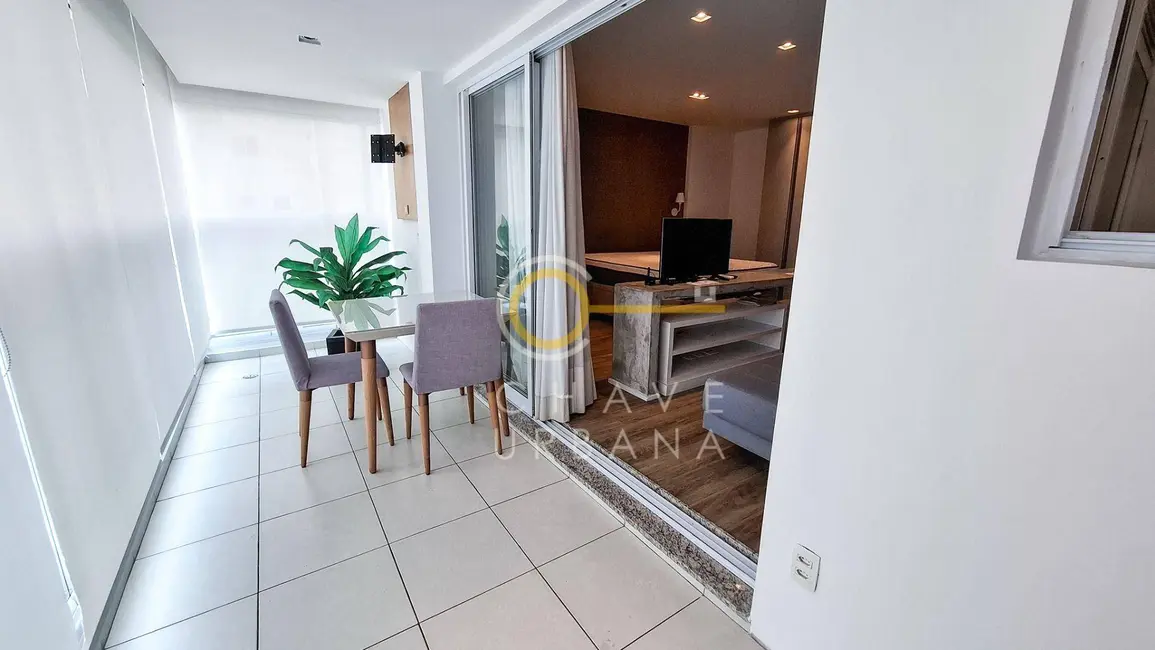 Foto 3 de Apartamento com 1 quarto para alugar, 49m2 em Ponta da Praia, Santos - SP