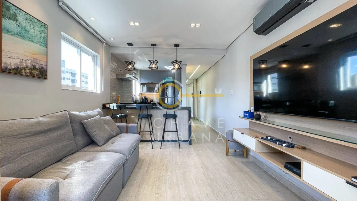 Foto 1 de Loft / Flat com 1 quarto à venda e para alugar, 45m2 em Gonzaga, Santos - SP