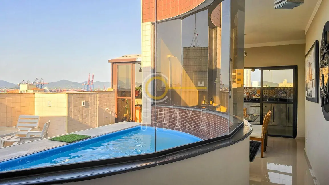 Foto 1 de Cobertura com 3 quartos à venda, 380m2 em Embaré, Santos - SP