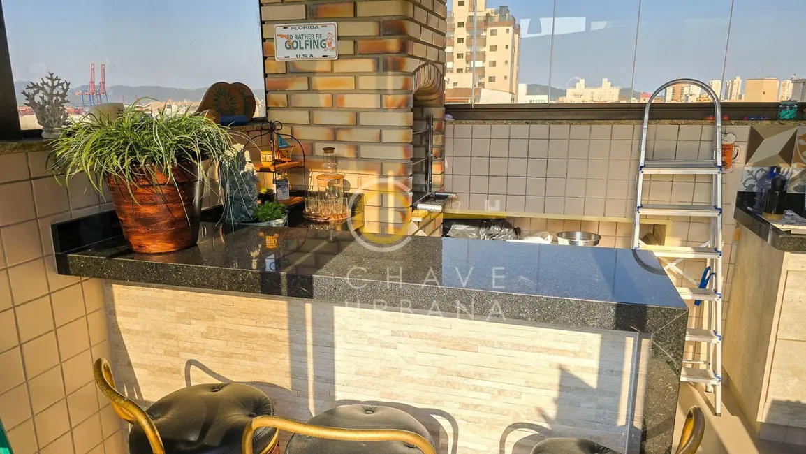 Foto 8 de Cobertura com 3 quartos à venda, 380m2 em Embaré, Santos - SP