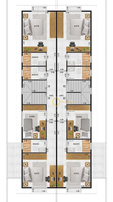 Foto 2 de Casa com 3 quartos à venda, 156m2 em Boqueirão, Santos - SP