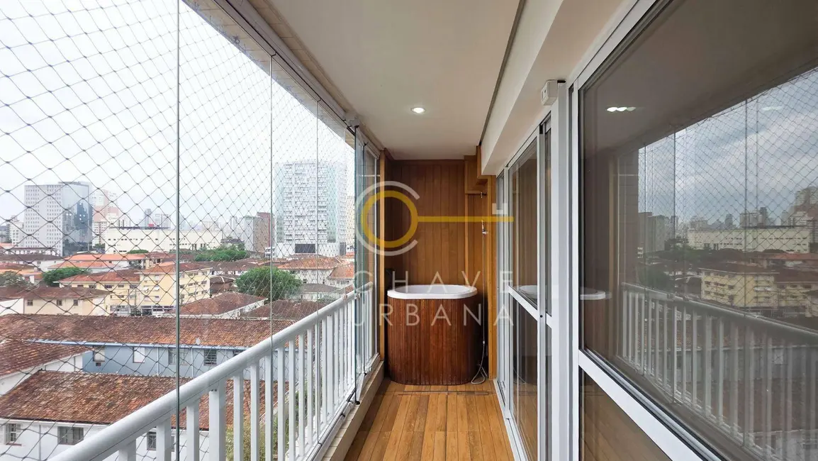 Foto 1 de Apartamento com 2 quartos à venda e para alugar, 69m2 em Encruzilhada, Santos - SP