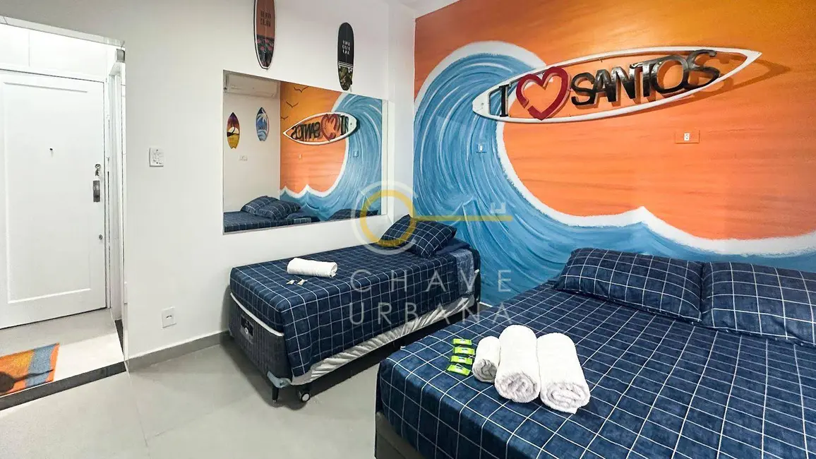 Foto 1 de Kitnet à venda, 26m2 em Embaré, Santos - SP