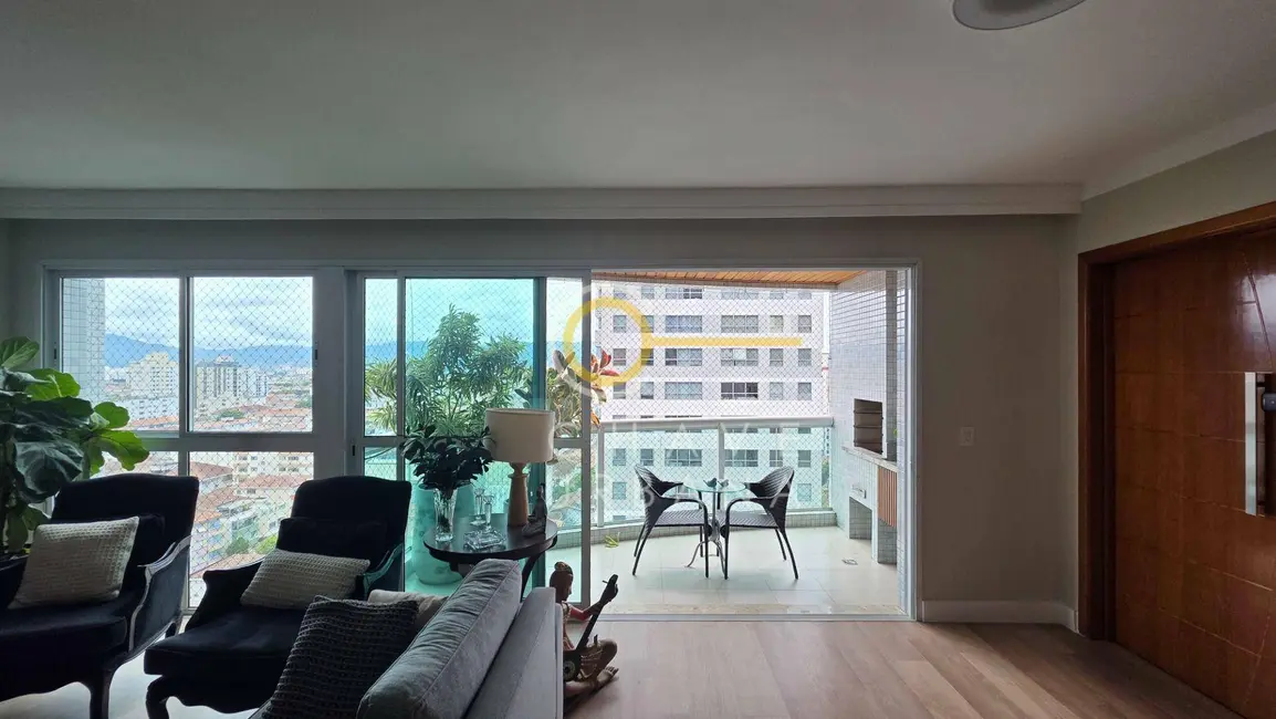 Foto 6 de Apartamento com 3 quartos para alugar, 170m2 em Embaré, Santos - SP