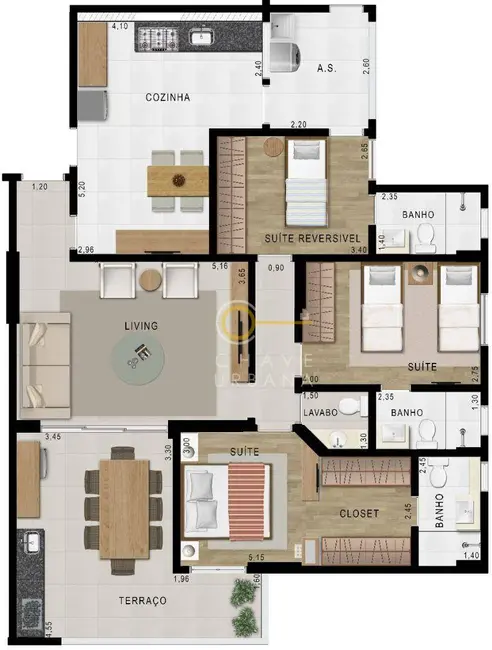 Foto 5 de Apartamento com 2 quartos à venda, 128m2 em Embaré, Santos - SP