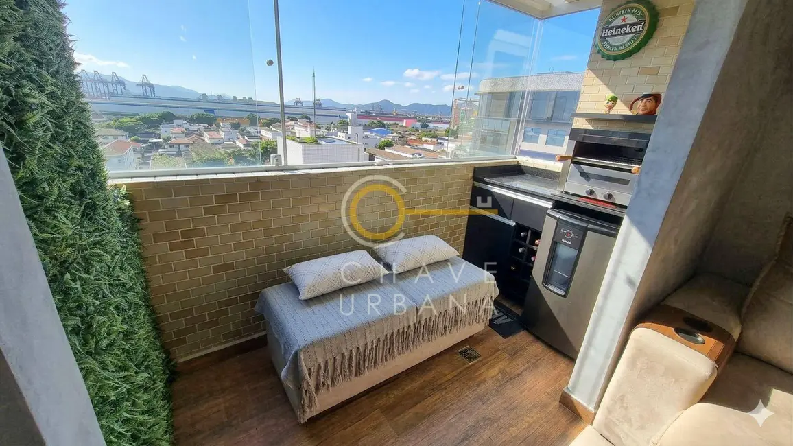 Foto 1 de Apartamento com 2 quartos à venda, 63m2 em Estuário, Santos - SP
