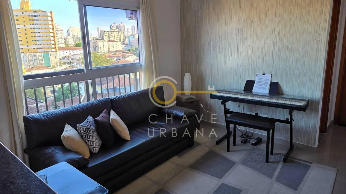Foto 2 de Apartamento com 1 quarto para alugar, 42m2 em Santos - SP
