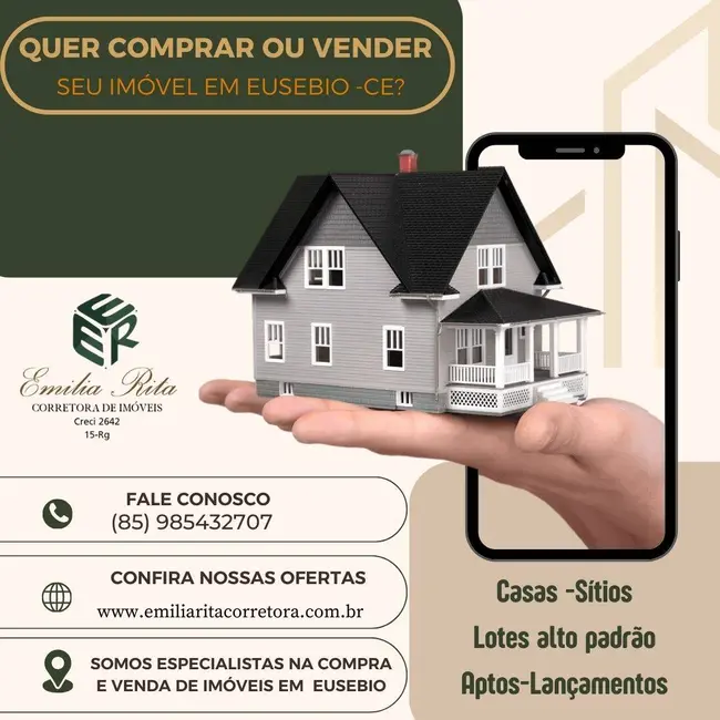 Foto 1 de Terreno / Lote à venda, 360m2 em Eusebio - CE