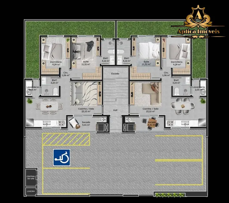 Foto 3 de Apartamento com 2 quartos à venda, 69m2 em Meia Praia, Navegantes - SC