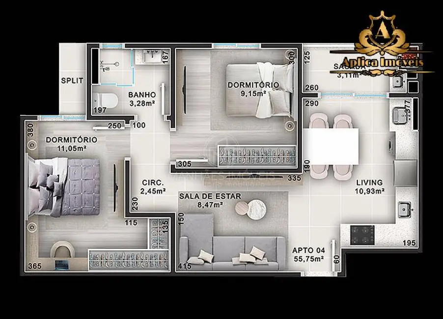 Foto 6 de Apartamento com 2 quartos à venda, 55m2 em Centro, Balneario Picarras - SC