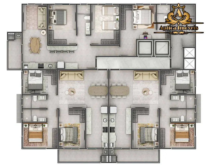 Foto 8 de Apartamento com 3 quartos à venda, 87m2 em Gravatá, Navegantes - SC