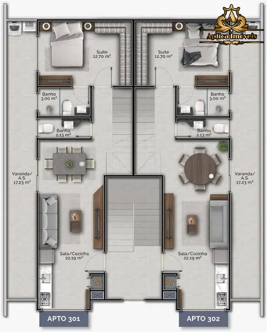 Foto 8 de Apartamento com 2 quartos à venda, 71m2 em Gravatá, Navegantes - SC