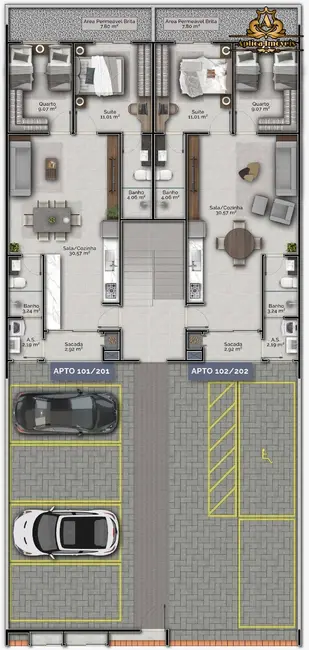 Foto 7 de Apartamento com 2 quartos à venda, 71m2 em Gravatá, Navegantes - SC