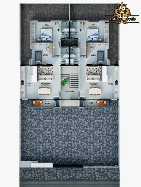 Foto 6 de Apartamento com 2 quartos à venda, 70m2 em Meia Praia, Navegantes - SC