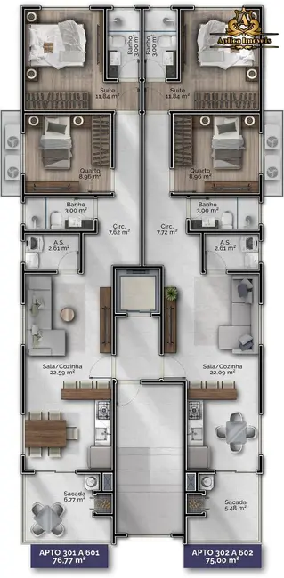 Foto 6 de Apartamento com 2 quartos à venda, 75m2 em Gravatá, Navegantes - SC