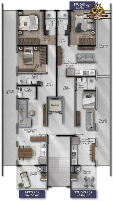 Foto 7 de Apartamento com 2 quartos à venda, 75m2 em Gravatá, Navegantes - SC