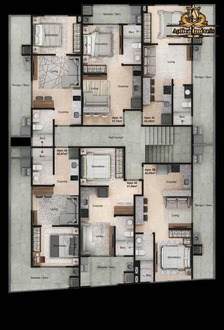 Foto 7 de Apartamento com 1 quarto à venda, 27m2 em Centro, Navegantes - SC