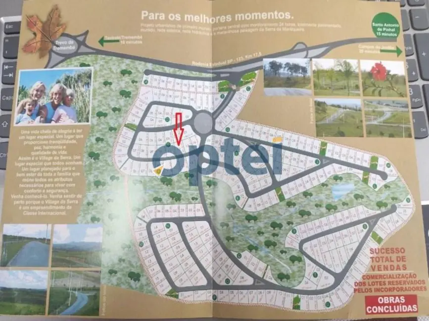 Foto 2 de Terreno / Lote à venda, 1201m2 em Tremembe - SP