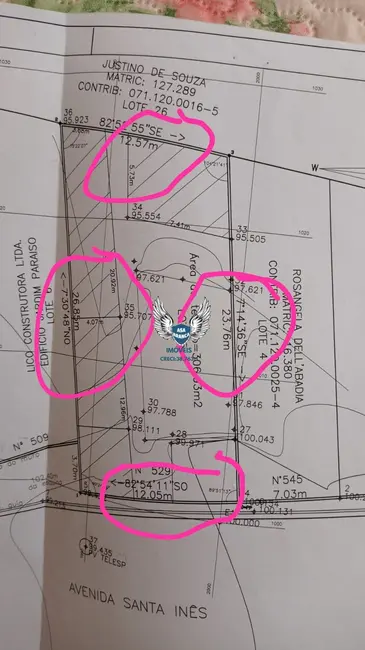 Foto 6 de Terreno / Lote à venda, 307m2 em Parque Mandaqui, São Paulo - SP