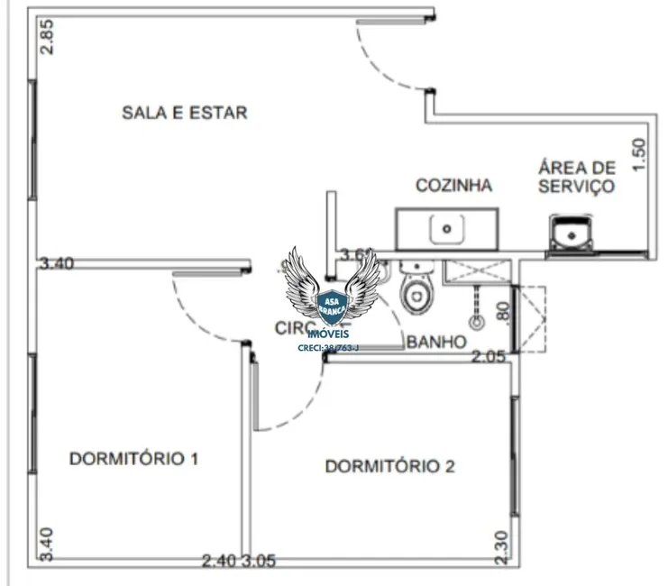 Foto 7 de Apartamento com 2 quartos à venda, 38m2 em Horto Florestal, São Paulo - SP