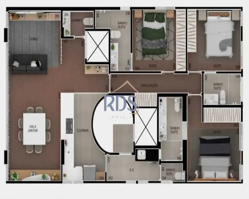 Apartamento com 3 quartos à venda, 127m2 em Jardim Europa, São Paulo - SP - imagem 8 Foto 8 de Apartamento com 3 quartos à venda, 127m2 em Jardim Europa, São Paulo - SP