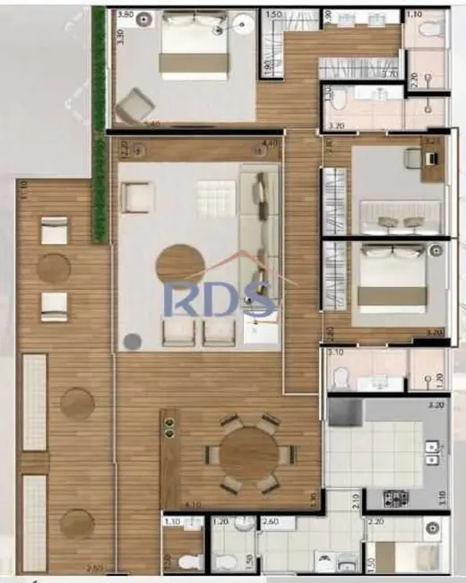 Foto 6 de Apartamento com 3 quartos para alugar, 177m2 em Vila Progredior, São Paulo - SP