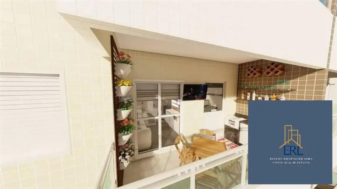 Foto 5 de Apartamento com 1 quarto à venda, 56m2 em Caiçara, Praia Grande - SP