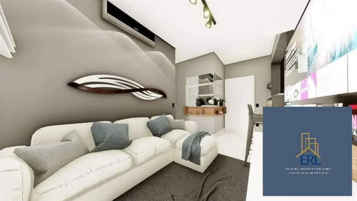 Foto 3 de Apartamento com 1 quarto à venda, 56m2 em Caiçara, Praia Grande - SP