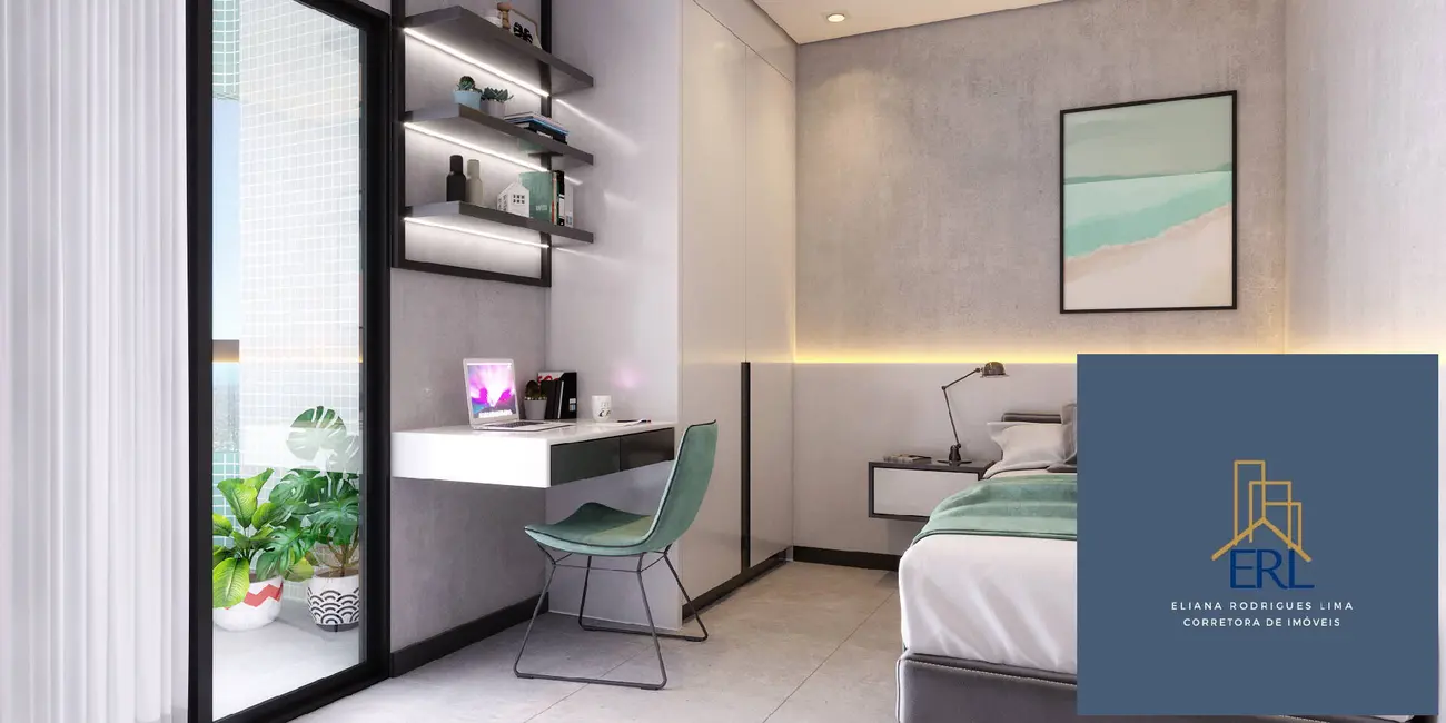 Foto 5 de Apartamento com 2 quartos à venda, 59m2 em Maracanã, Praia Grande - SP