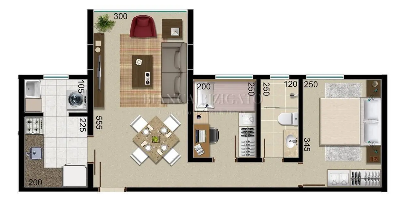 Foto 3 de Apartamento com 2 quartos à venda, 51m2 em Boa Vista, Curitiba - PR