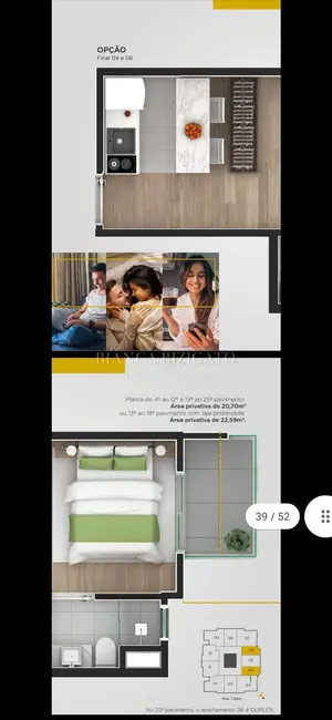 Foto 6 de Apartamento com 1 quarto à venda, 34m2 em Centro, Curitiba - PR