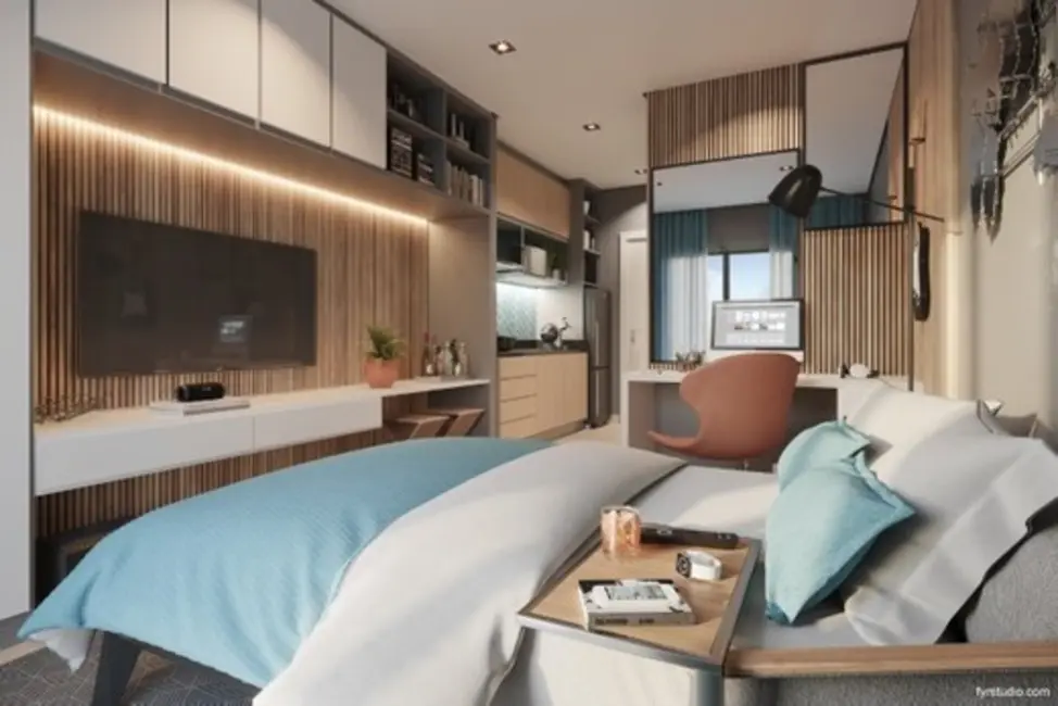 Foto 5 de Loft / Flat com 1 quarto à venda, 24m2 em Centro, Curitiba - PR