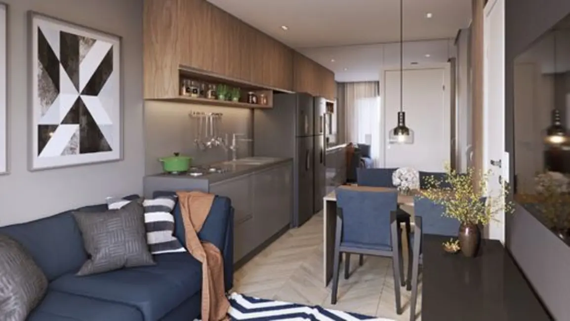 Apartamento com 1 quarto à venda, 41m2 em Rebouças, Curitiba - PR - imagem 3 Foto 3 de Apartamento com 1 quarto à venda, 41m2 em Rebouças, Curitiba - PR