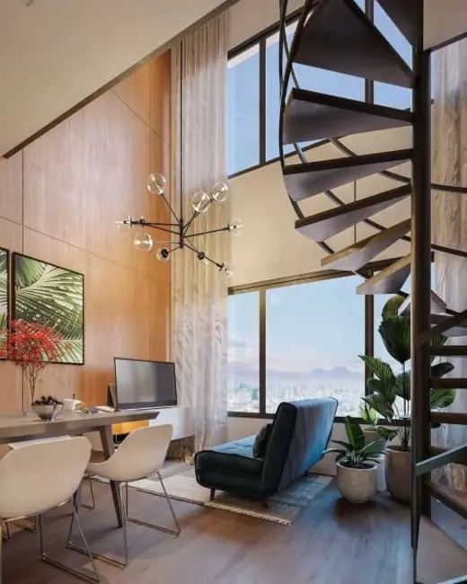 Apartamento com 1 quarto à venda, 37m2 em Rebouças, Curitiba - PR - imagem 4 Foto 4 de Apartamento com 1 quarto à venda, 37m2 em Rebouças, Curitiba - PR