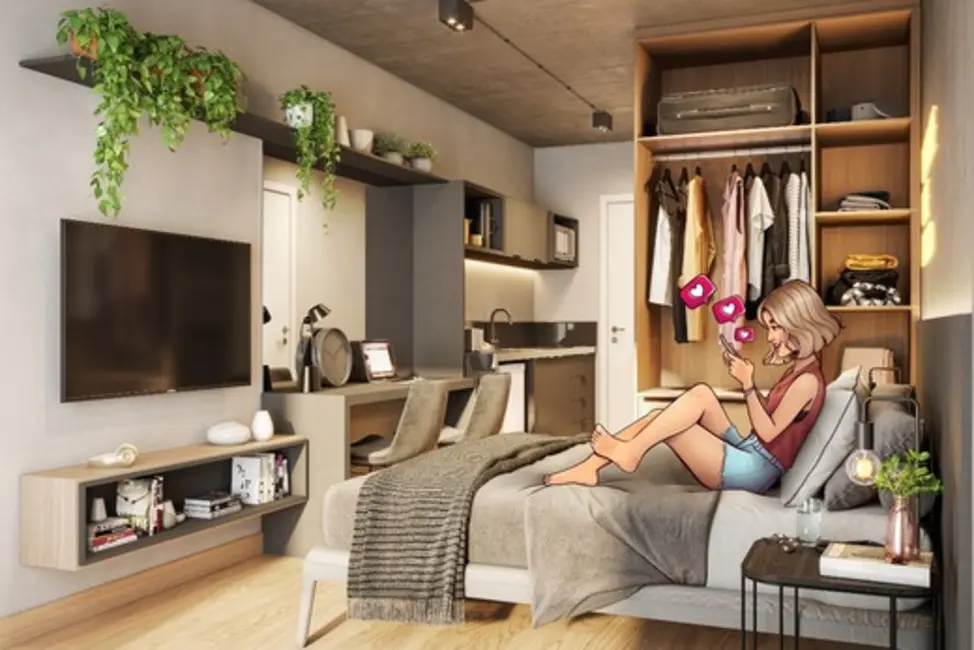 Loft / Flat com 1 quarto à venda, 19m2 em Rebouças, Curitiba - PR - imagem 4 Foto 4 de Loft / Flat com 1 quarto à venda, 19m2 em Rebouças, Curitiba - PR