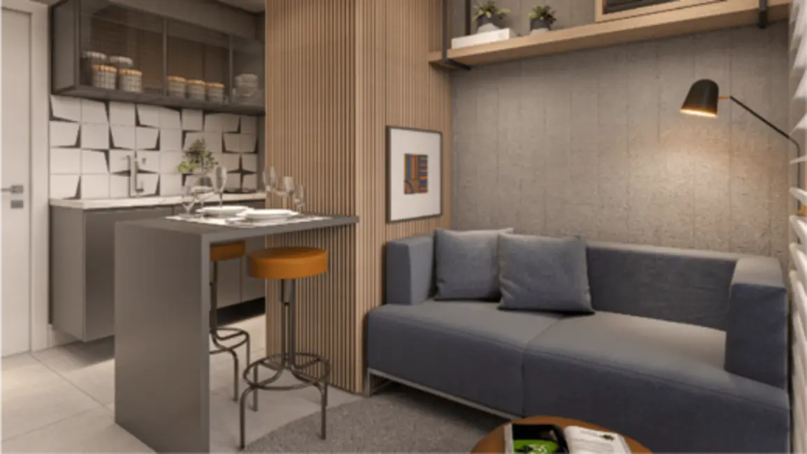 Apartamento com 1 quarto à venda, 24m2 em Centro, Curitiba - PR - imagem 3 Foto 3 de Apartamento com 1 quarto à venda, 24m2 em Centro, Curitiba - PR