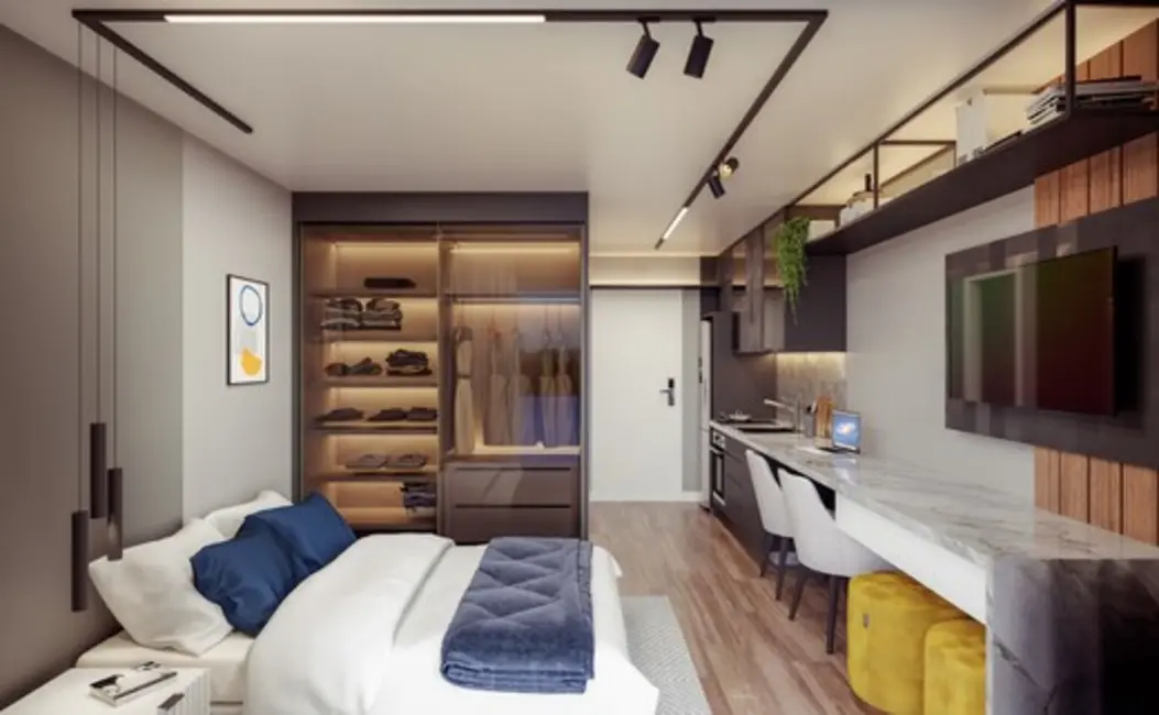 Loft / Flat com 1 quarto à venda, 20m2 em Batel, Curitiba - PR - imagem 5 Foto 5 de Loft / Flat com 1 quarto à venda, 20m2 em Batel, Curitiba - PR