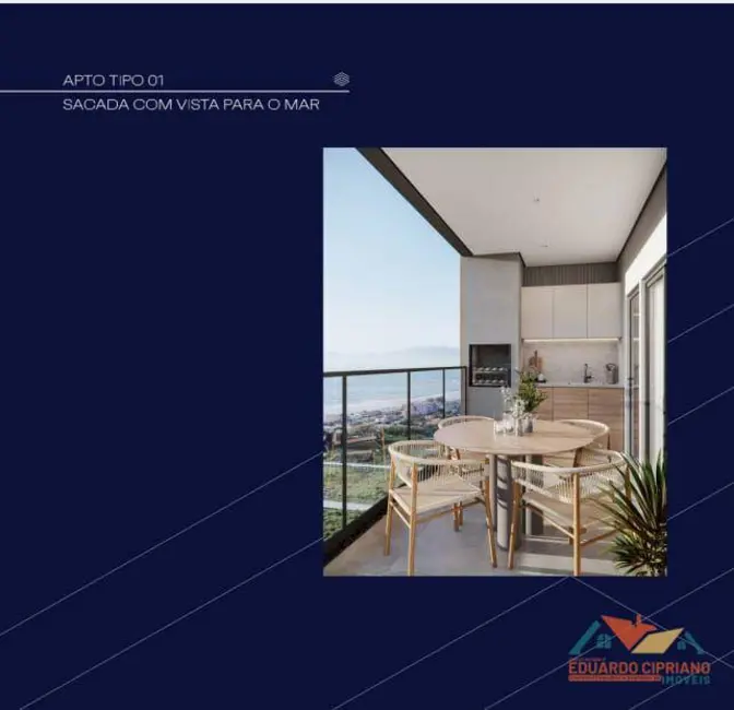 Foto 3 de Apartamento com 2 quartos à venda, 63m2 em Praia das Palmeiras, Caraguatatuba - SP