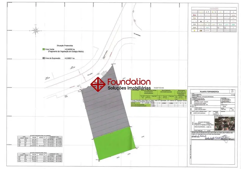 Foto 2 de Lote de Condomínio à venda, 1403m2 em Jardim São Vicente, Cotia - SP