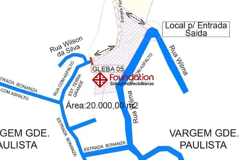 Foto 1 de Terreno / Lote à venda, 20000m2 em Vargem Grande Paulista - SP