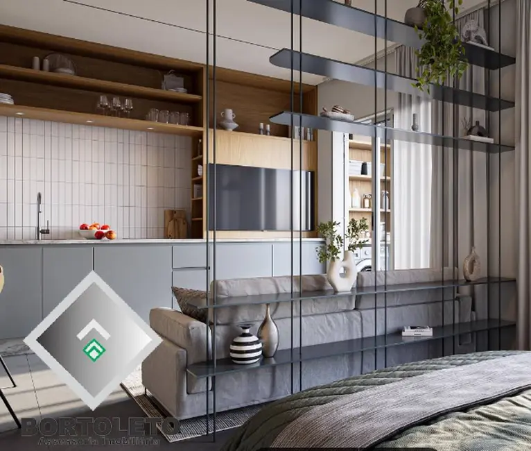 Apartamento com 1 quarto à venda, 29m2 em São Francisco, Curitiba - PR - imagem 7 Foto 7 de Apartamento com 1 quarto à venda, 29m2 em São Francisco, Curitiba - PR