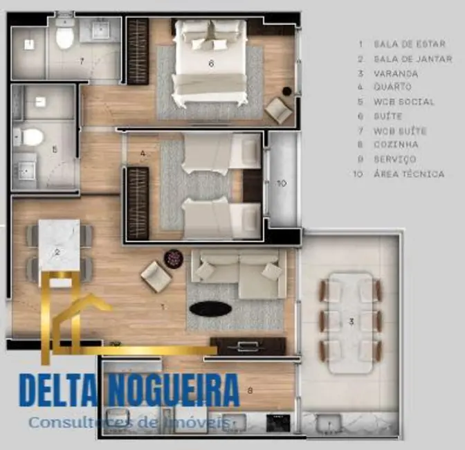 Foto 9 de Apartamento com 3 quartos à venda, 67m2 em Espinheiro, Recife - PE